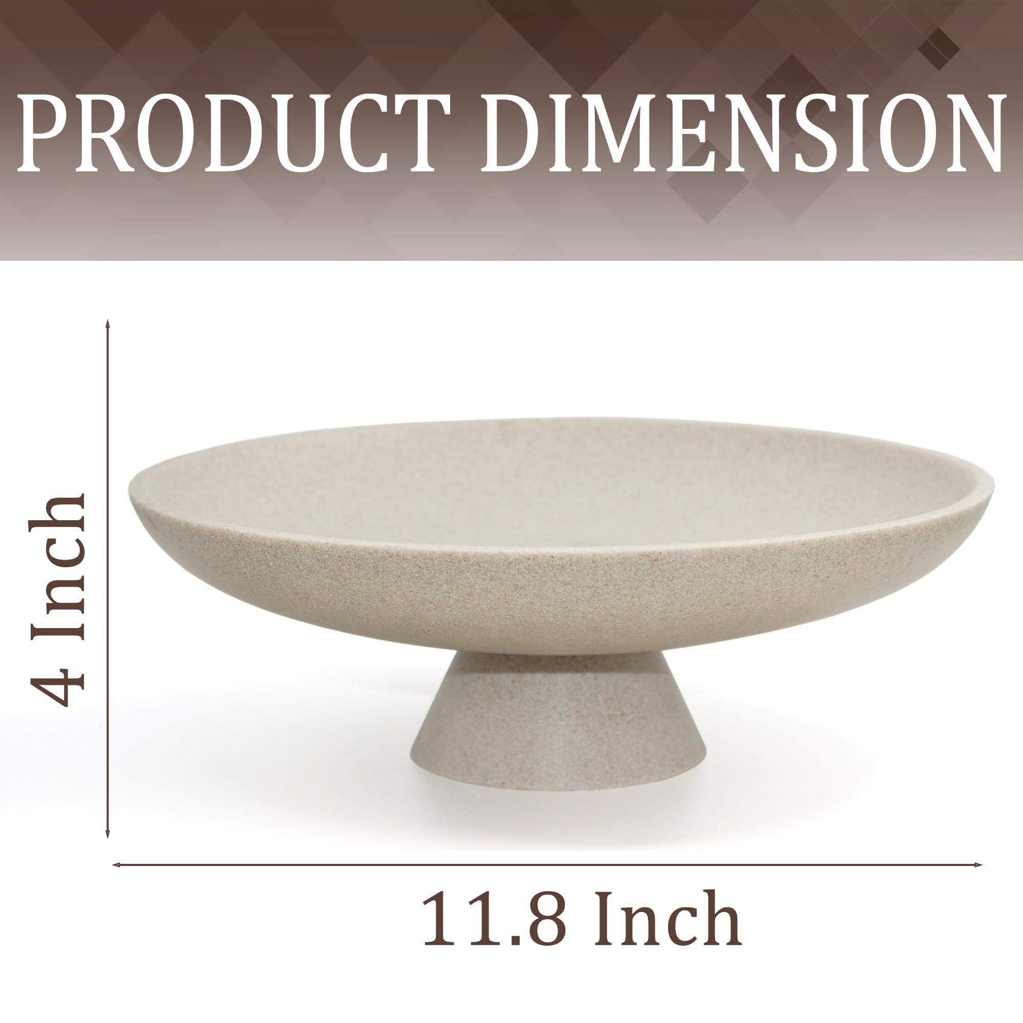 YMXYJM beige modern decorative bowl as a stylish display piece