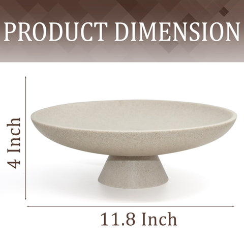 YMXYJM beige modern decorative bowl as a stylish display piece