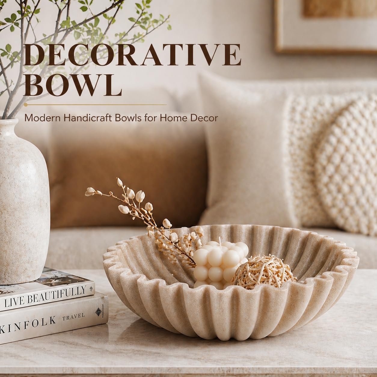 YMXYJM catchall bowl for candles, potpourri, and small items