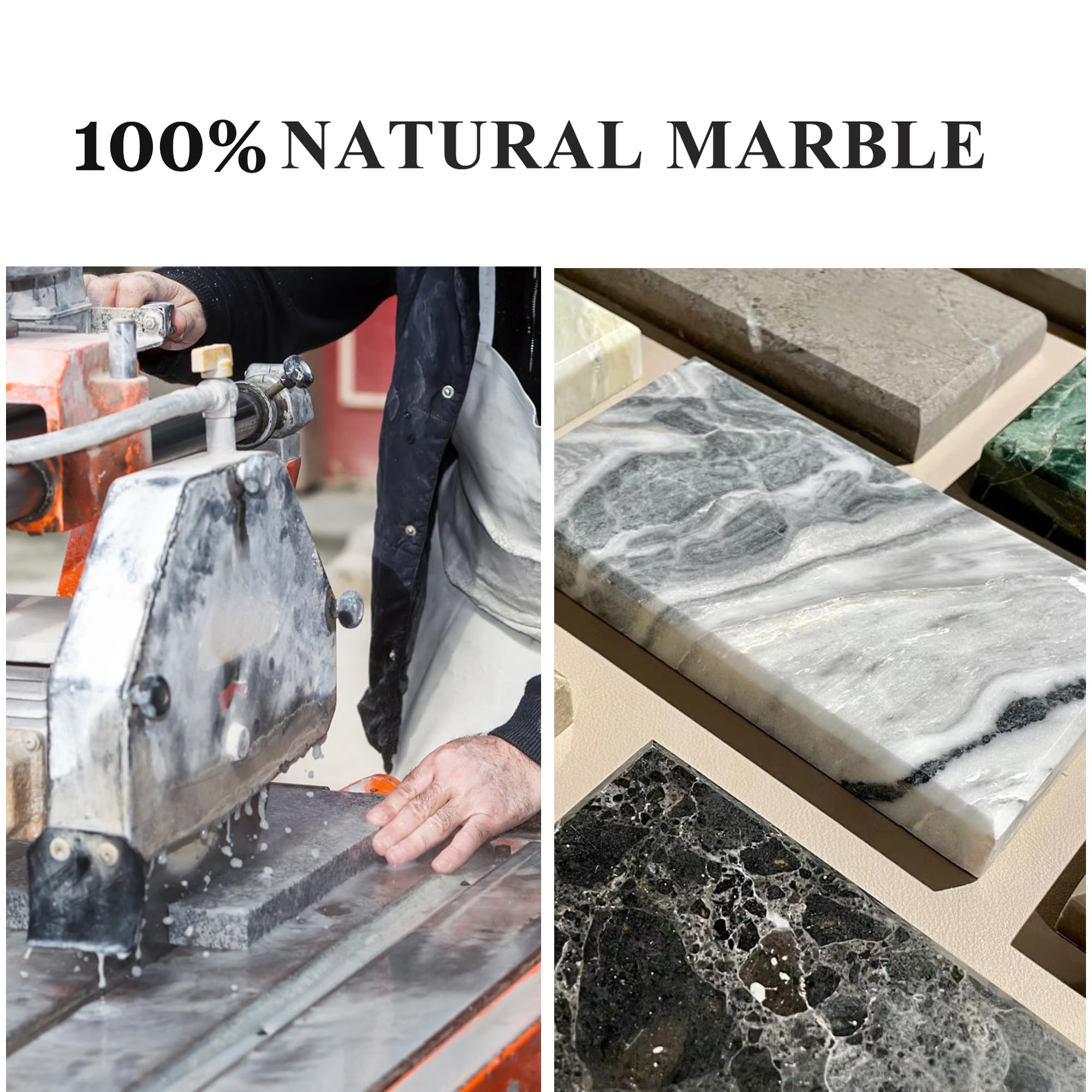 YMXYJM dark green marble tray highlights natural veining