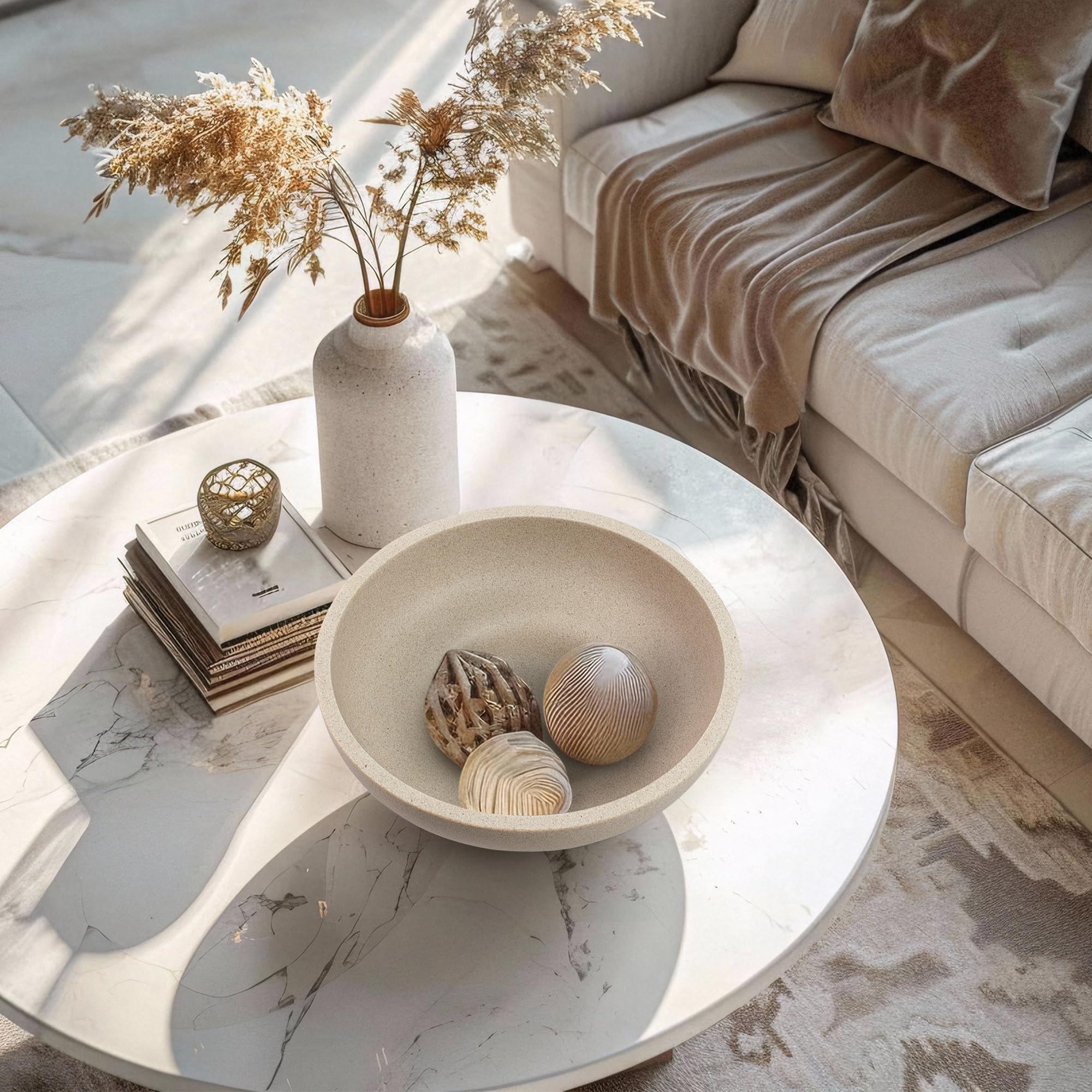 YMXYJM decorative entry table bowl for keys and small items.