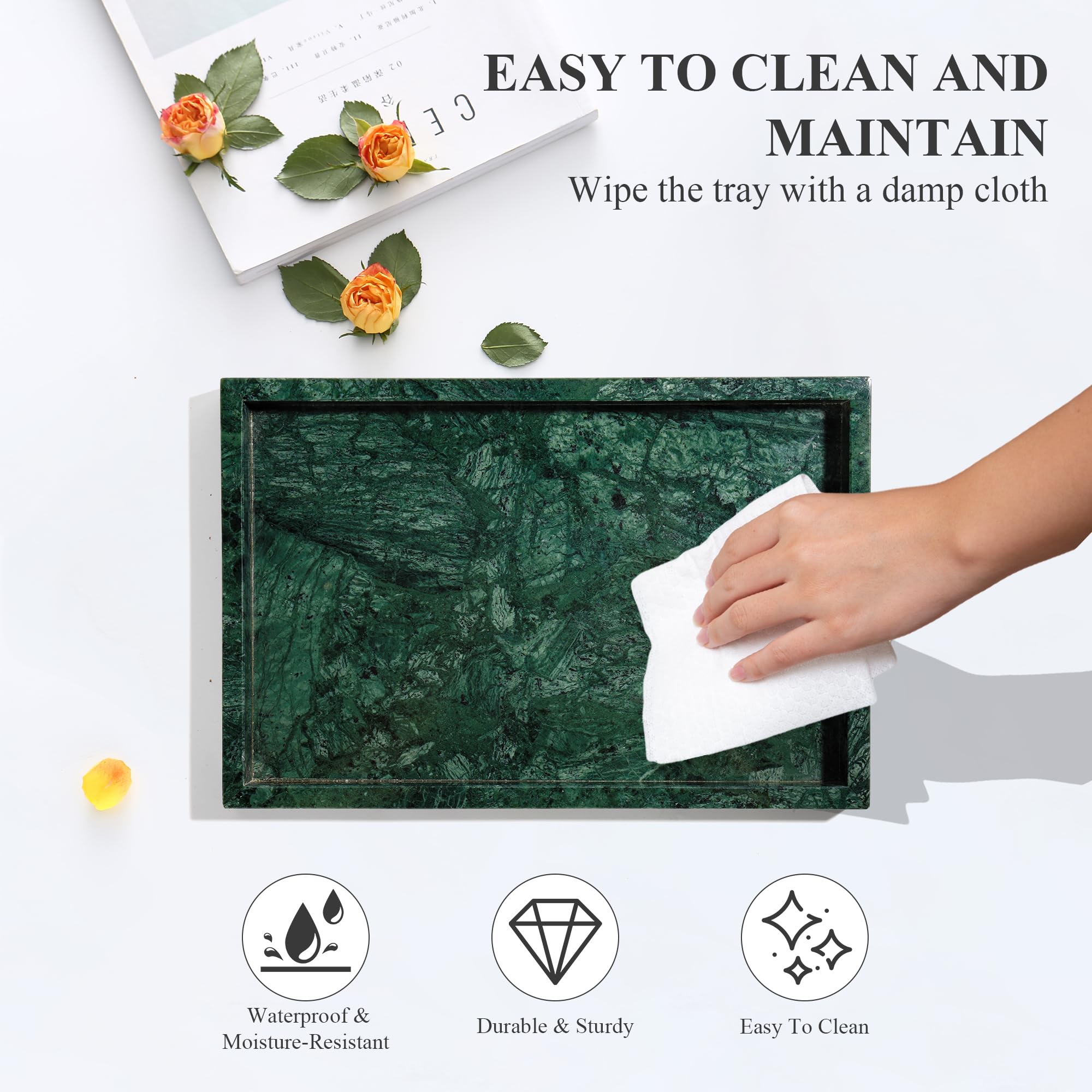 YMXYJM gift-ready marble tray ideal for special occasions