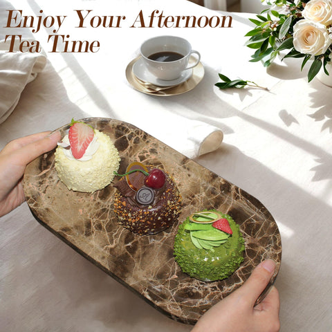 YMXYJM gift-ready marble tray suits housewarmings and weddings