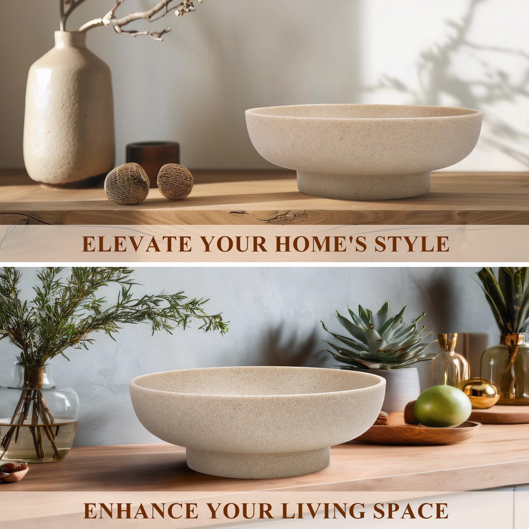 YMXYJM kitchen counter display bowl for fruit or accents.