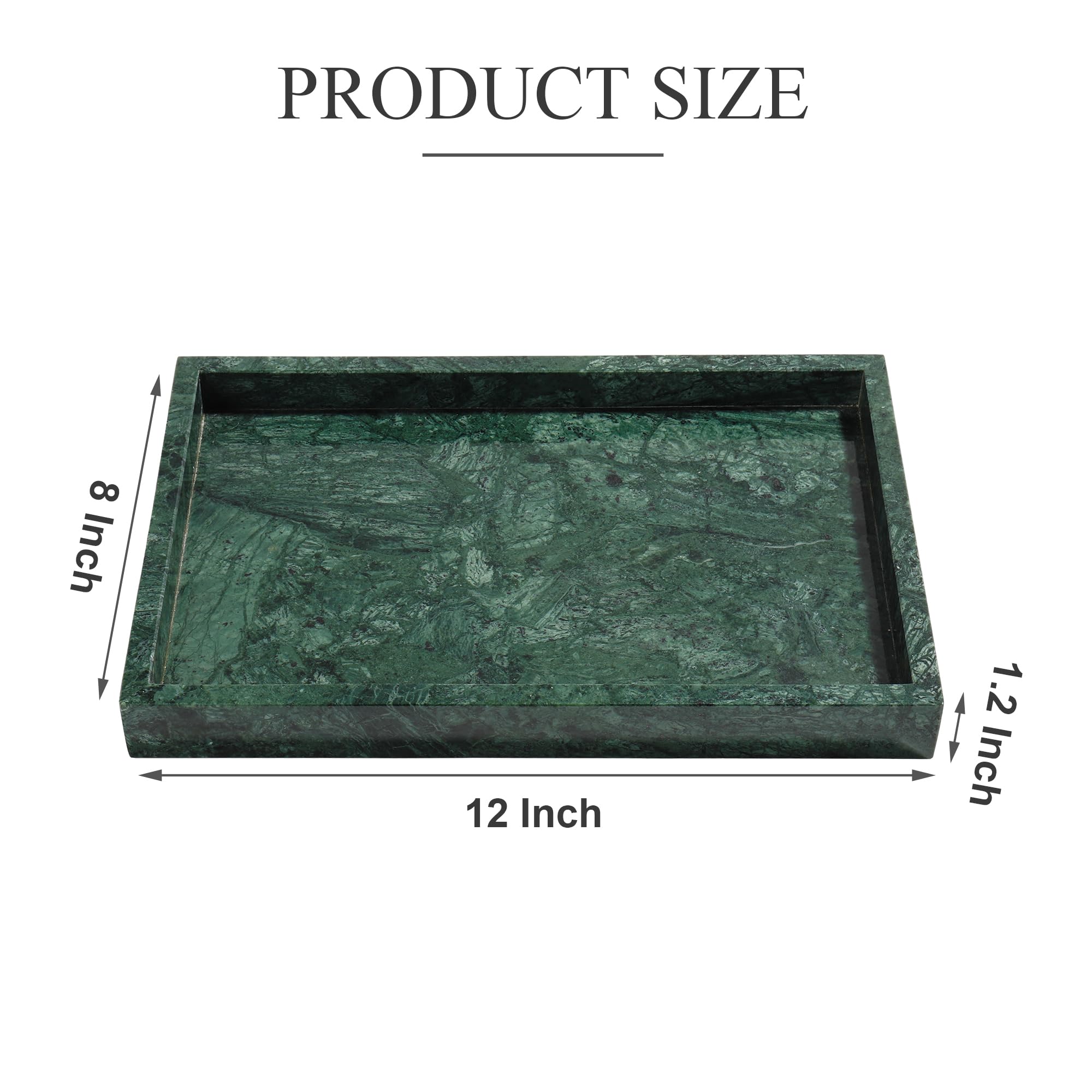 YMXYJM marble tray on kitchen counter organizes essentials neatly