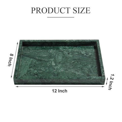YMXYJM marble tray on kitchen counter organizes essentials neatly