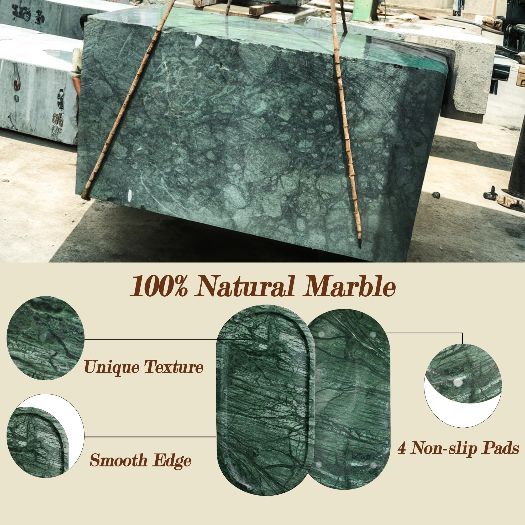 YMXYJM marble tray jewelry organizer keeps rings and bracelets within reach
