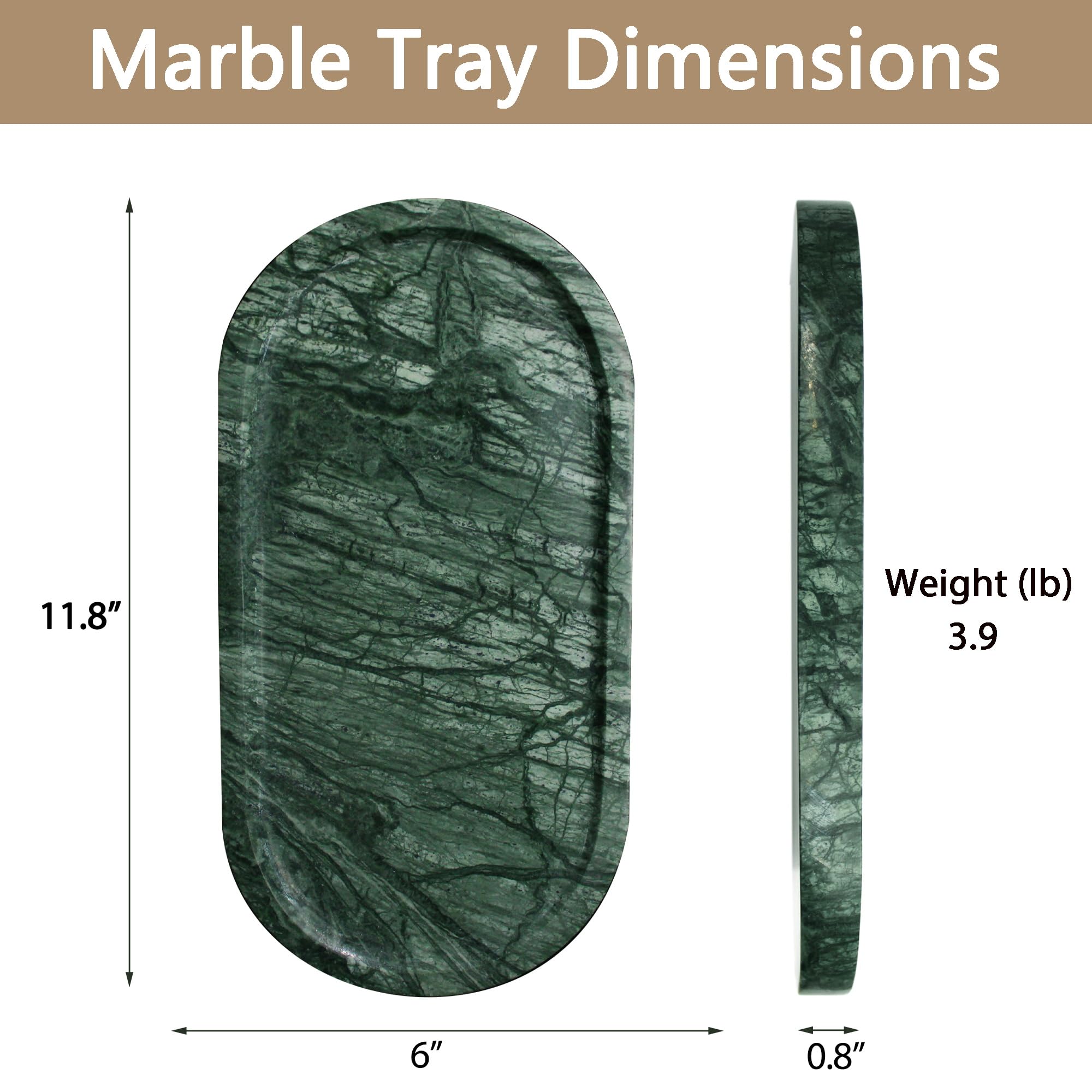 YMXYJM marble tray kitchen counter offers stylish storage for small essentials