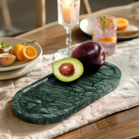 YMXYJM marble tray perfume display keeps fragrances secure and accessible