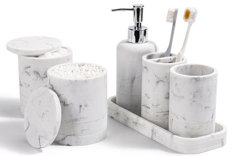 YMXYJM marble white soap dispenser provides durable, stylish daily use