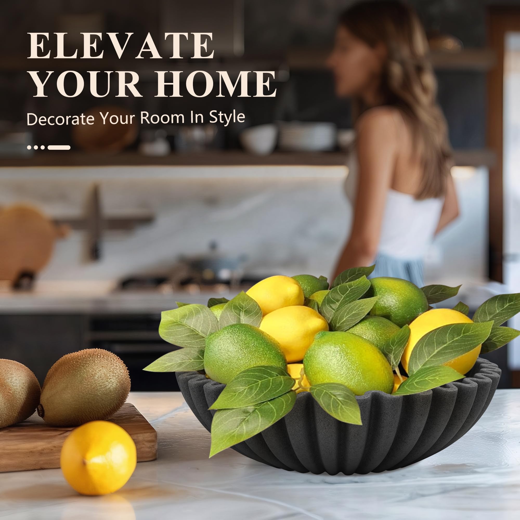 YMXYJM modern handicraft bowl complements minimalist decor with sleek lines