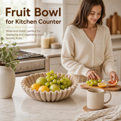 YMXYJM modern handmade bowl showcased on a clean kitchen counter