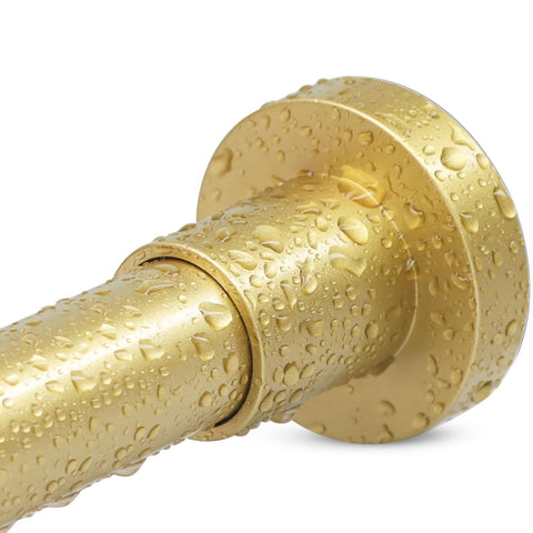 YNL Gold Shower Curtain Rod extends 32-80 inches for flexible fit.