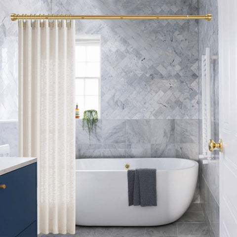 YNL gold finials feature anti-slip pads on walls