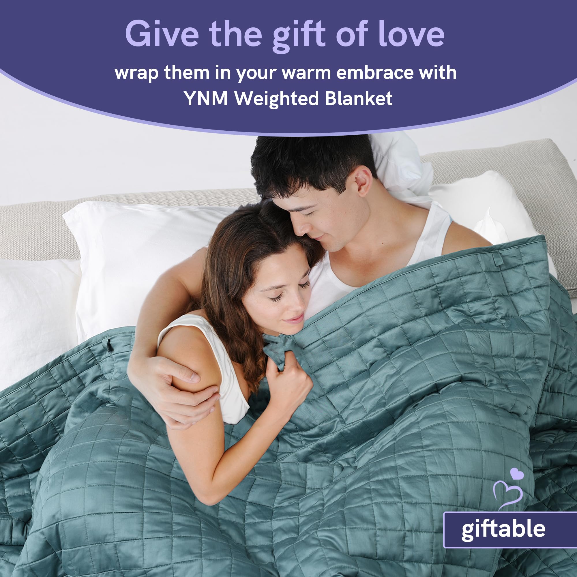 Gift-ready YnM weighted blanket suitable for holidays and celebrations
