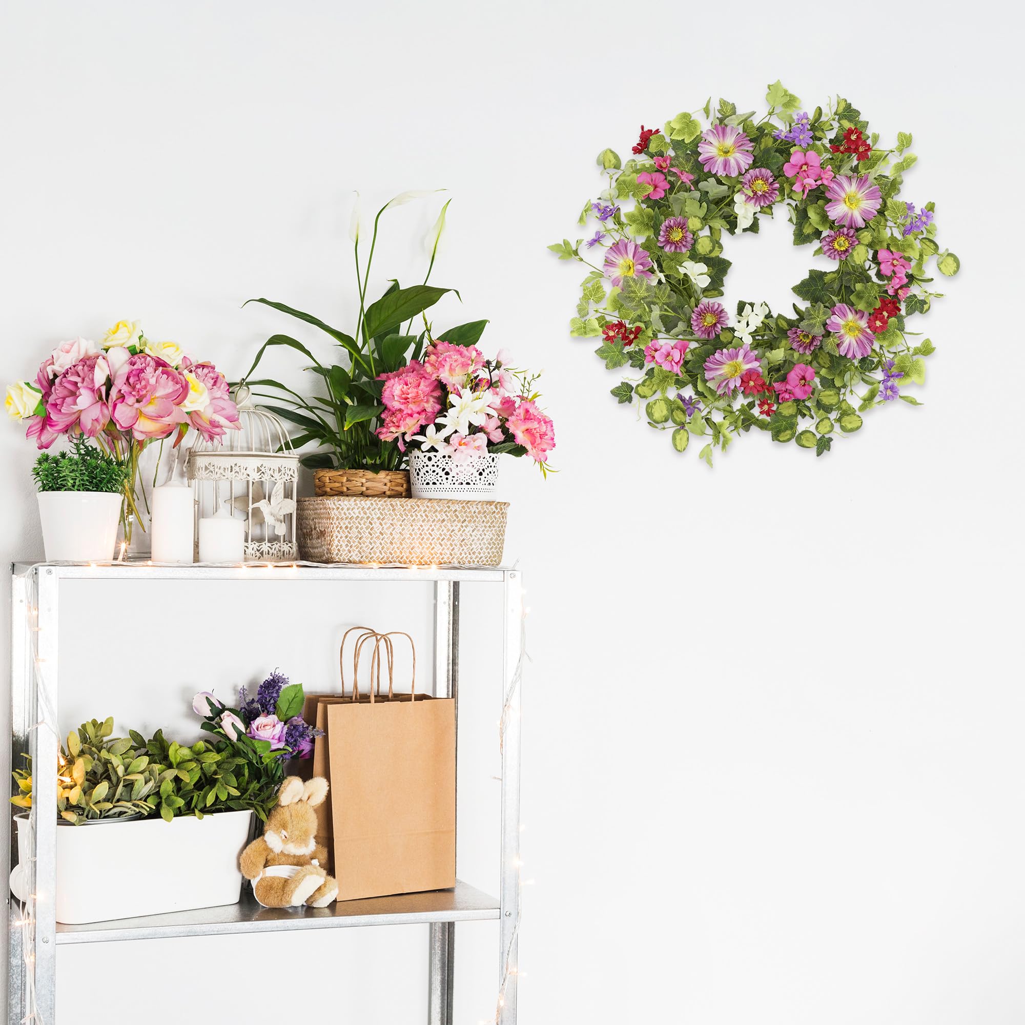 YNYLCHMX front door wreath adds seasonal elegance to celebrations.