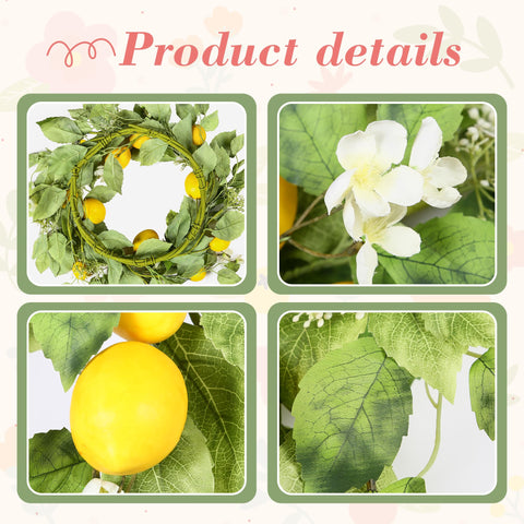 YNYLCHMX artificial wreath combines silk petals with durable iron coils.