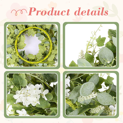 YNYLCHMX handcrafted wreath delivers durable, fade-resistant decor without daily maintenance.