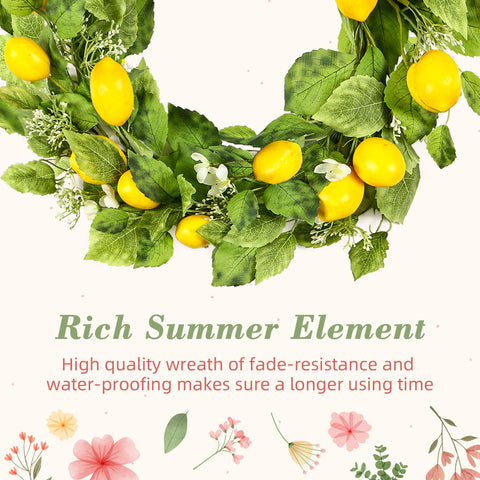 YNYLCHMX greenery wreath offers low maintenance decor for year-round use.