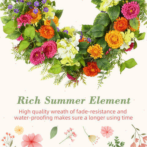 YNYLCHMX indoor/outdoor wreath ready to hang on doors, windows, or walls