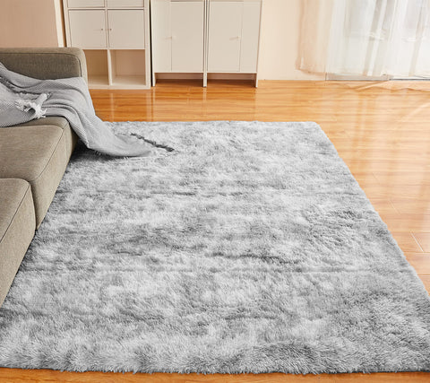 YOBATH fluffy shag 5x7 bedroom rug offers soft texture for restful rooms.