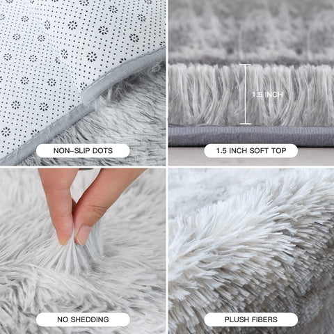 YOBATH vacuum-packaged rug arrives compact and unfolds to full fluff.