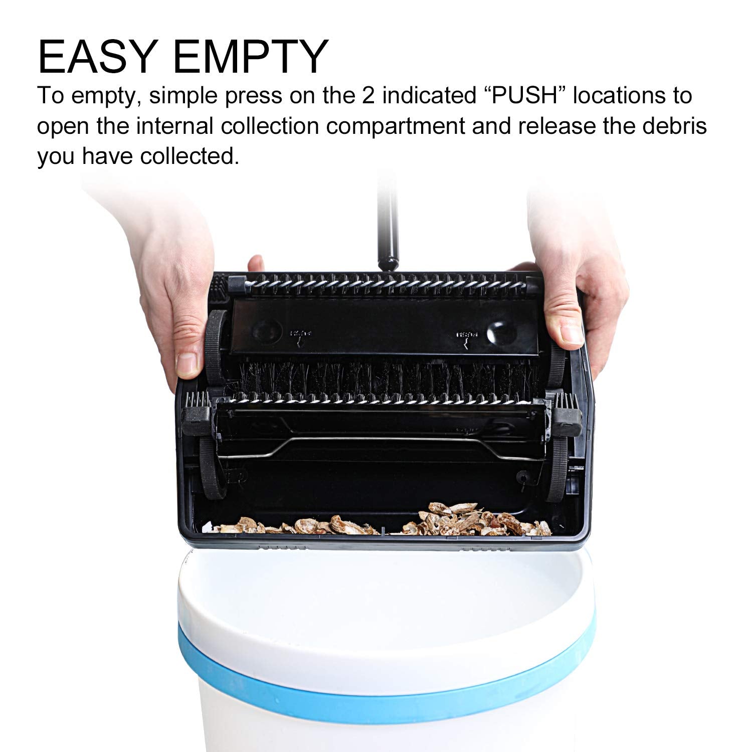 Yocada carpet sweeper compact design ideal for small spaces