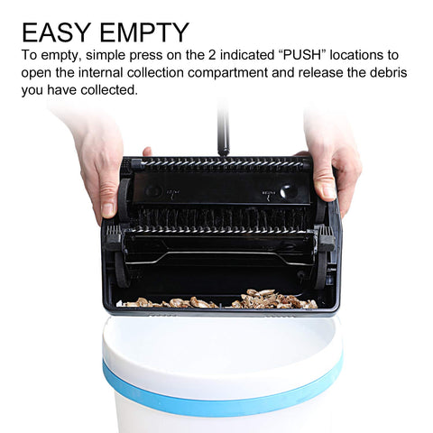 Yocada carpet sweeper compact design ideal for small spaces