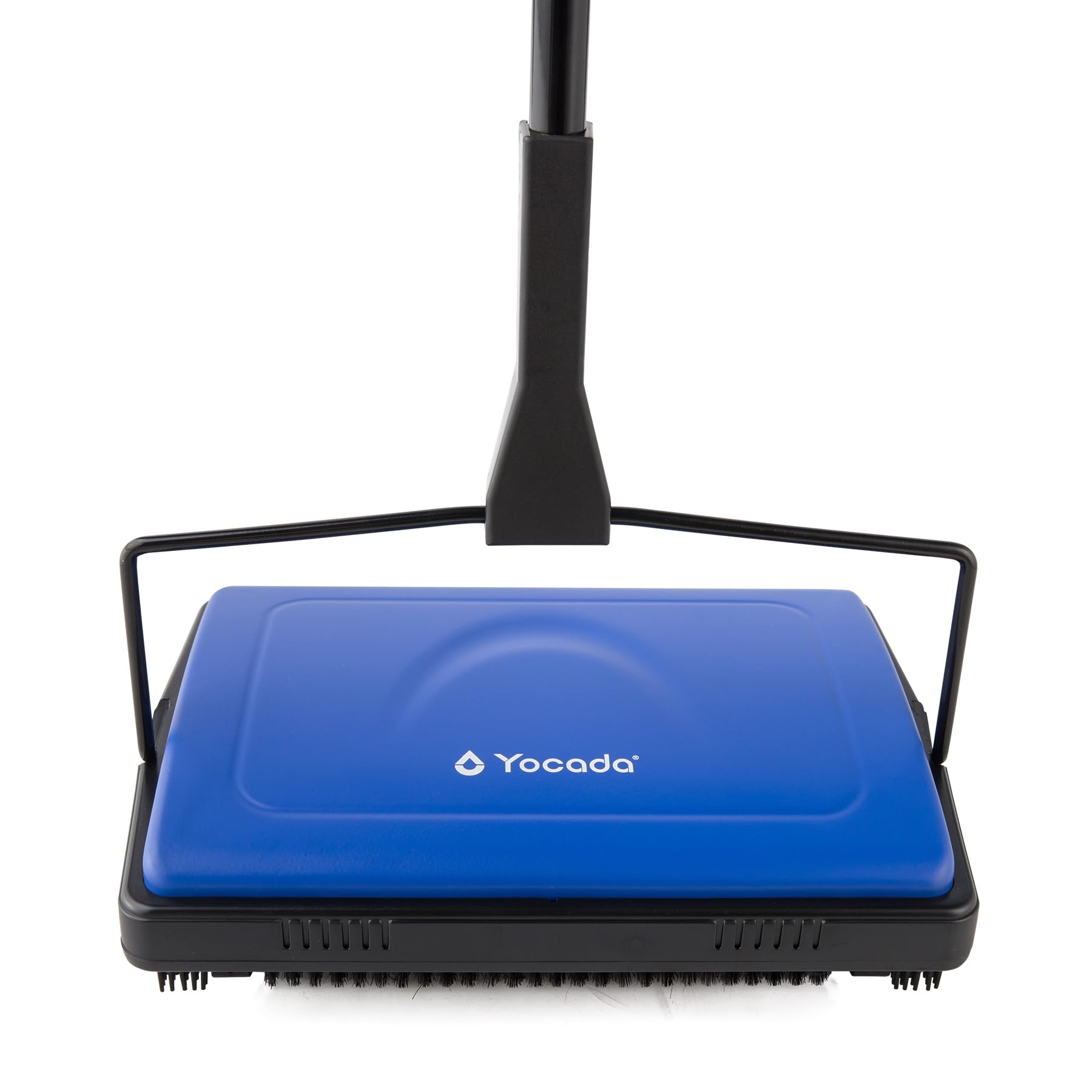 Yocada carpet sweeper on low carpet showing quick pet hair cleanup