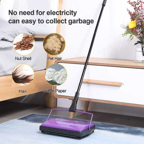 Yocada Carpet Sweeper ideal for homes with pets and crumbs.