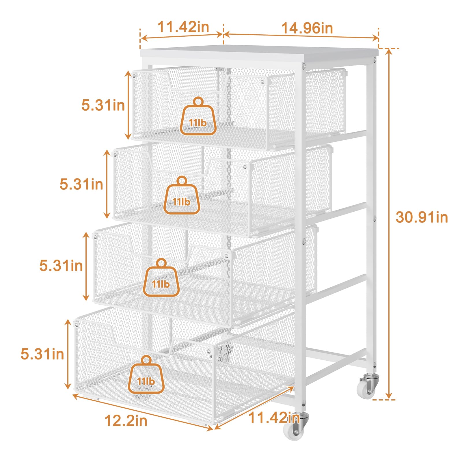 Yociyoga compact storage for onions, potatoes, cans, snacks.