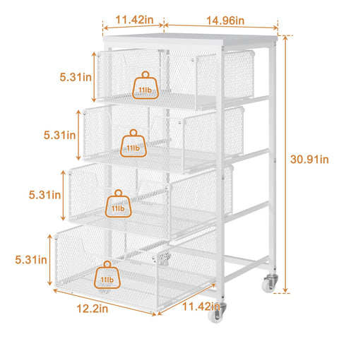 Yociyoga compact storage for onions, potatoes, cans, snacks.
