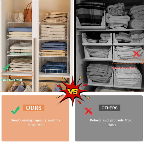 Yociyoga 4Tier iron mesh close-up reveals durable, breathable storage bins.
