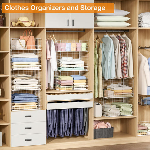Yociyoga 4Tier closet organization in action demonstrates versatile stacking options.