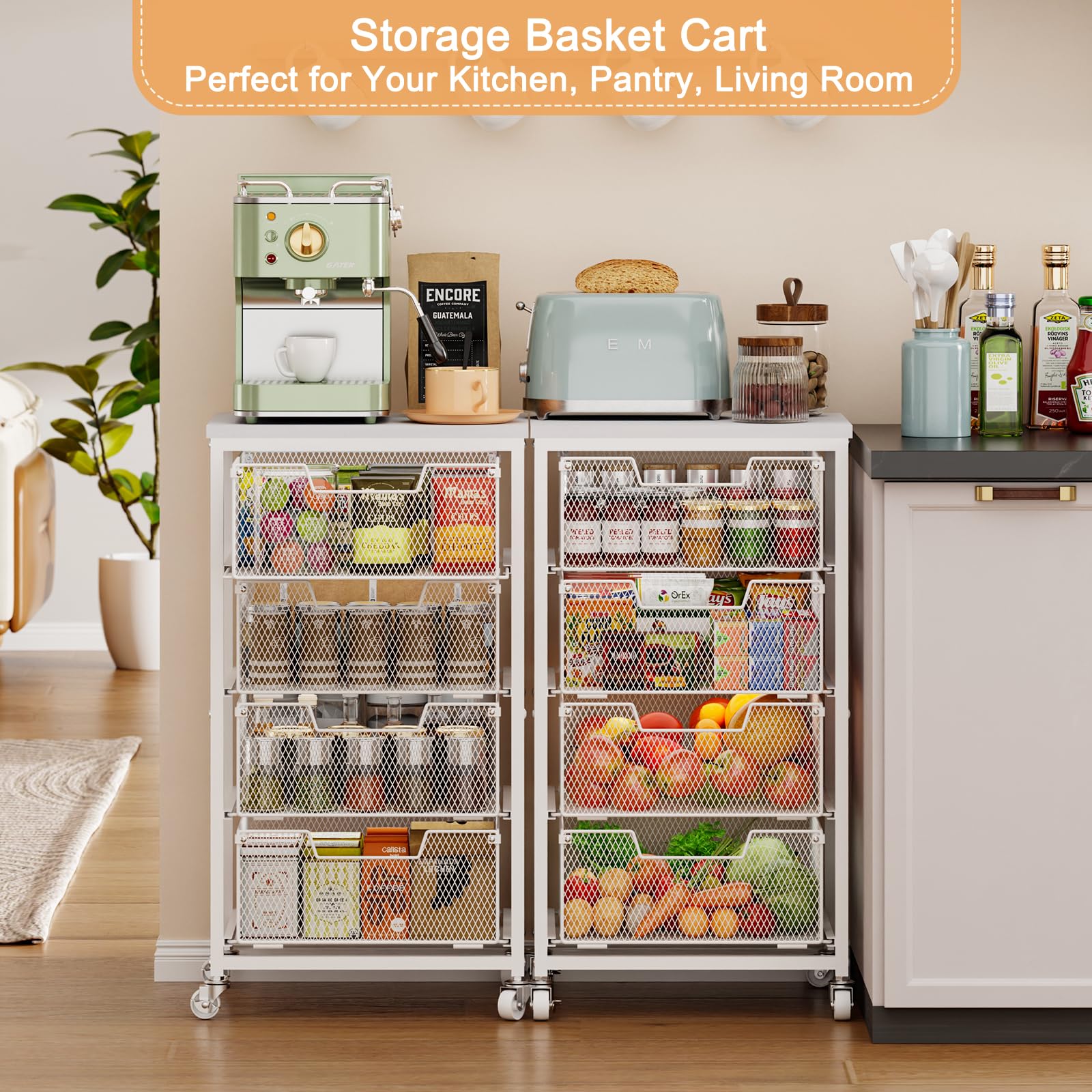 Yociyoga wire mesh shelves promote airflow and reduce moisture.