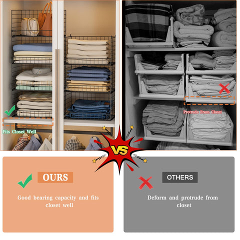 Yociyoga breathable iron mesh bins promote airflow and simple cleaning.