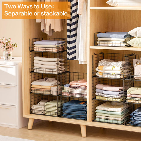 Yociyoga clear-view bins help quickly locate items at a glance