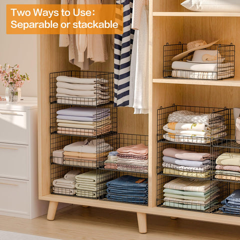 Clear visibility of stored items helps you choose outfits faster.