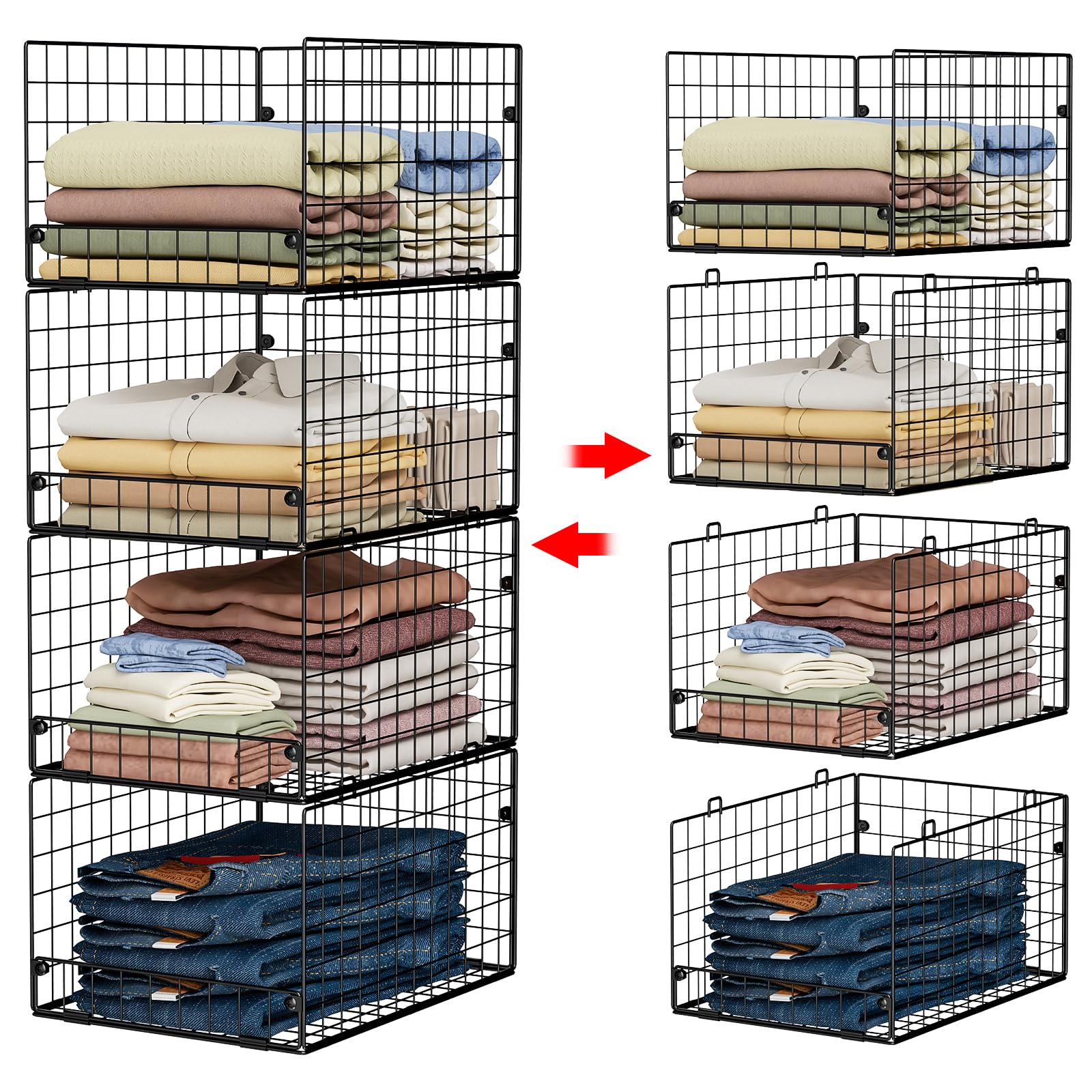 Yociyoga Durable, breathable storage keeps clothes accessible and fresh.