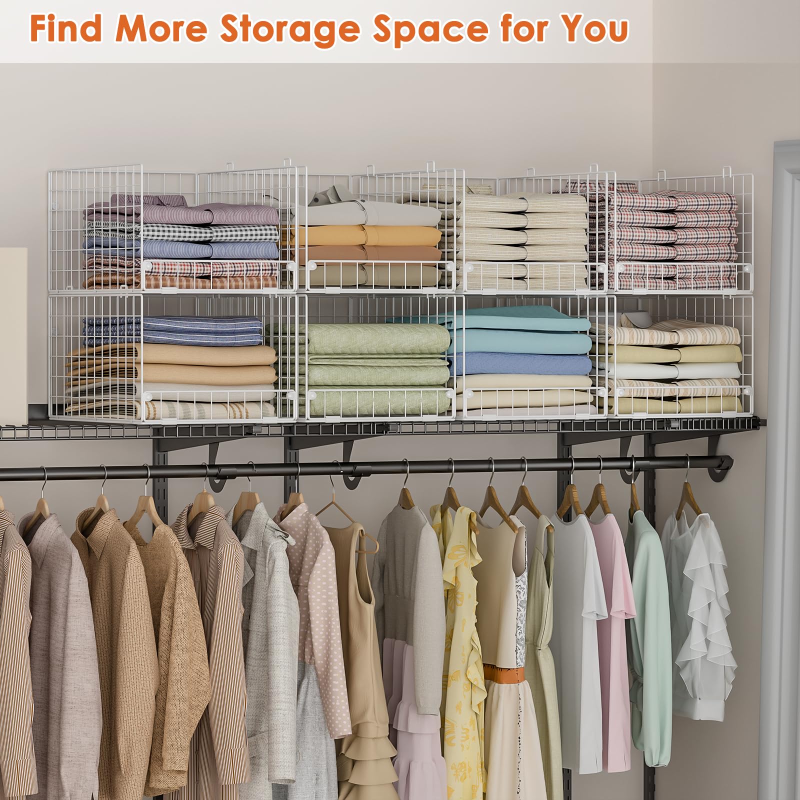Yociyoga easy-assembly closet organizers simplify setup