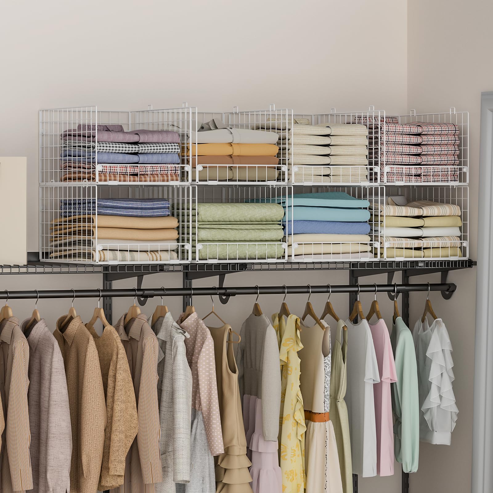 Yociyoga easy-assembly instructions for tool-free setup of closet bins
