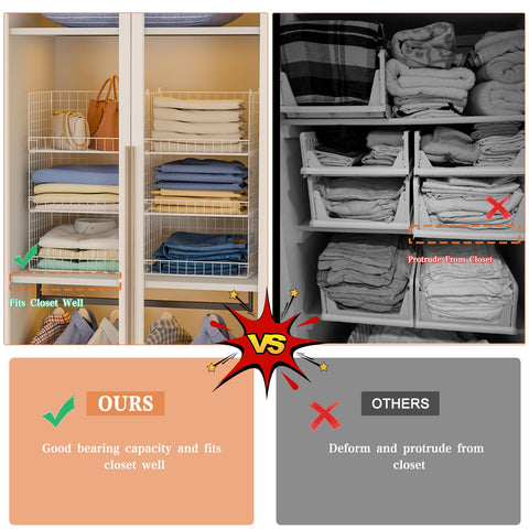 Yociyoga iron mesh bins are durable and breathable for quick visibility