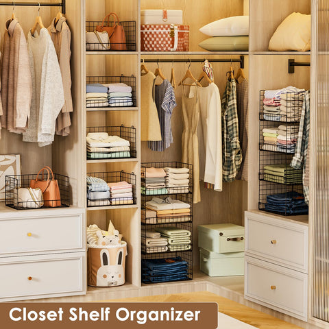 Yociyoga iron mesh closet bin provides durability and breathability.