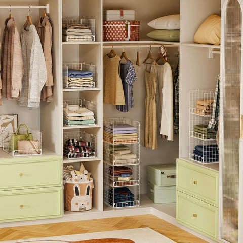 Yociyoga pants-shirts-skirts storage bin keeps daily wardrobe items organized