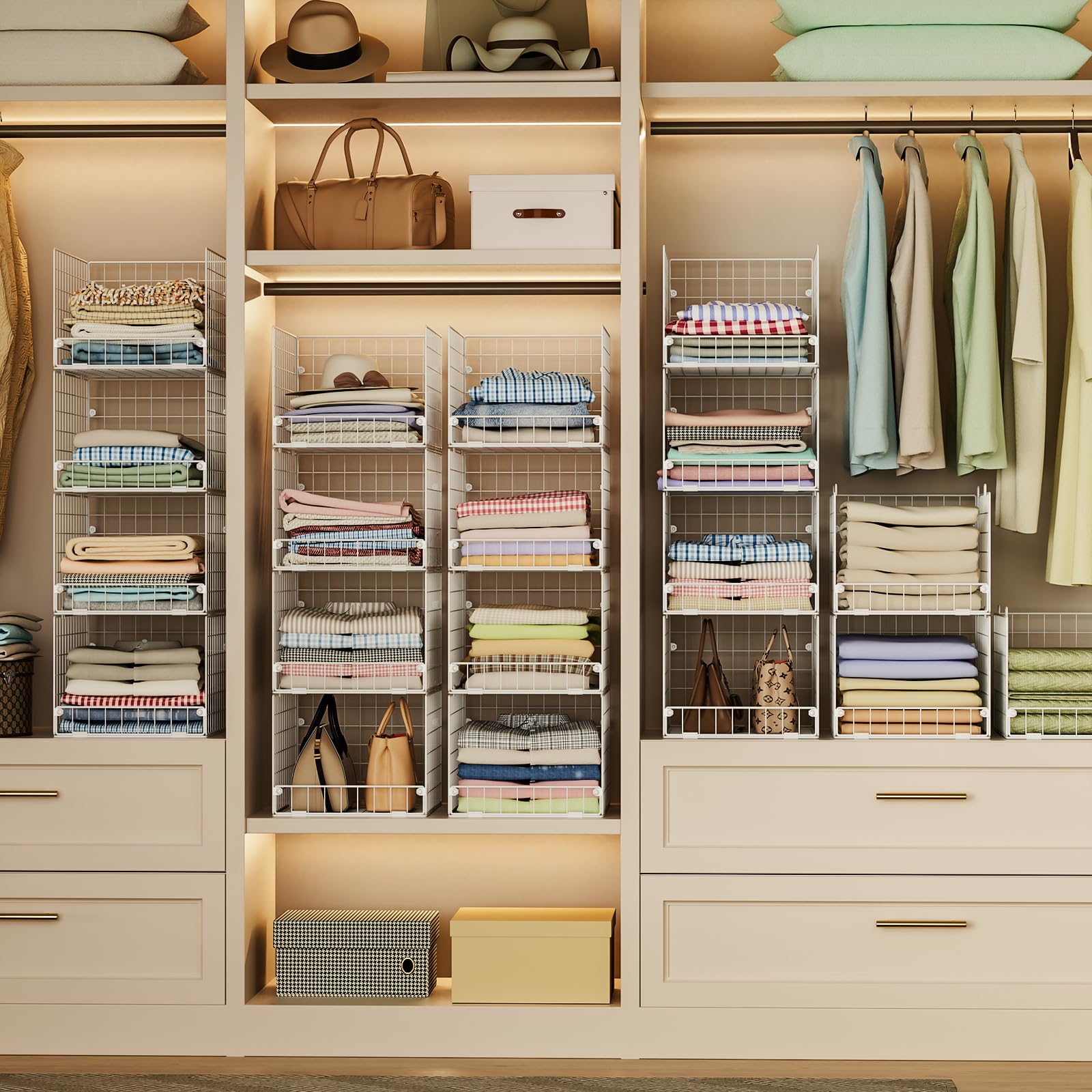 Yociyoga wardrobe organization system adds structure to small spaces