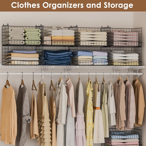 Yociyoga wardrobe storage visible bins for quick outfit checks.