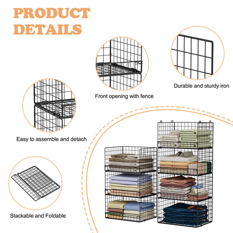 Yociyoga wide mouth design storage bins provide easy access and organization.