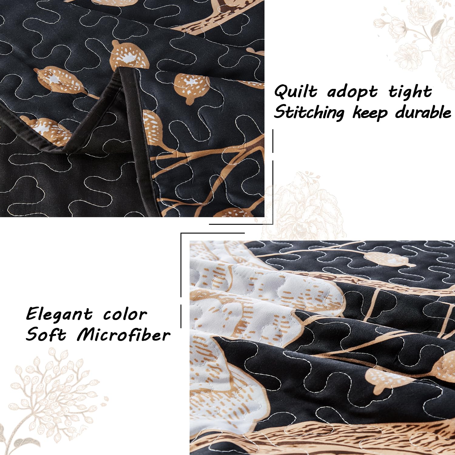 Yogeneg king-size quilt set vacuum-sealed packaging demonstrates compact storage solution.