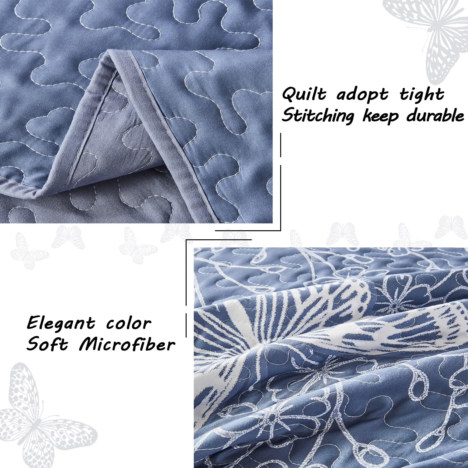 Two pillow shams included for complete bed styling