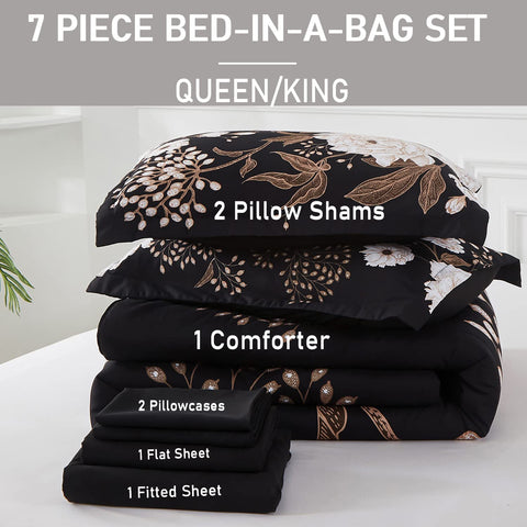 Yogeneg reversible design for queen bed with two looks in one ensemble